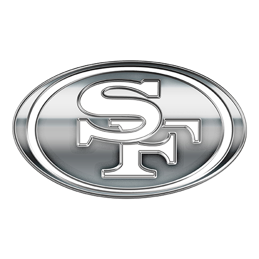 San Francisco 49ers Silver Logo vinyl decal